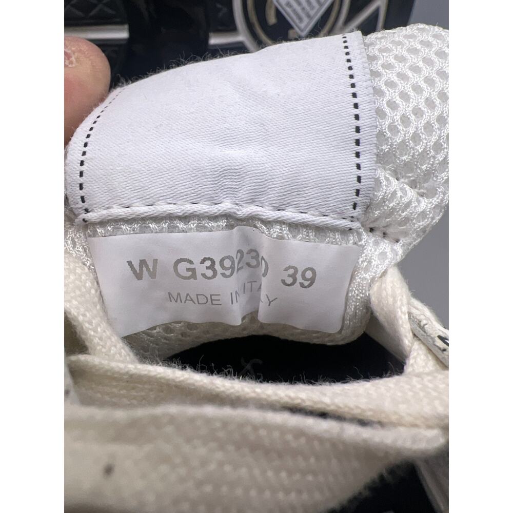 Chanel 22A Mens Black White Suede All Over CC Logo Low Top Trainer Sneakers 39 - Picture 9 of 10